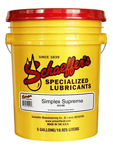 Schaeffer Manufacturing Co. ******* Simplex Supreme, 5 Gal P