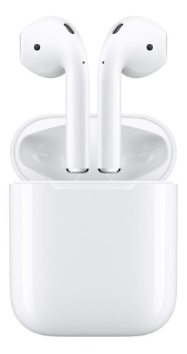 Audífonos in-ear inalámbricos Apple AirPods segunda generación con carga inalabrica blanco