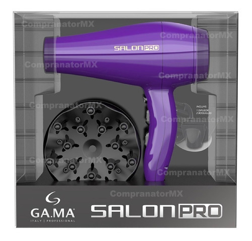 Secadora Cabello Profesional Diva Pro 4d Iones Ozono Cerámic Color Violeta