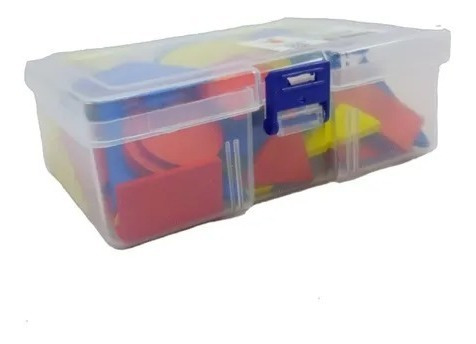 Imagen 6 de 6 de Bloques Lógicos En Madera Didáctico Figura Geométrica Color
