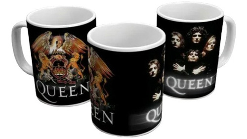 Caneca Rock N Roll Em Porcelana Queen Modelo 2