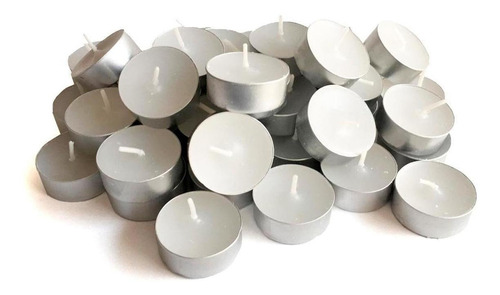 Kit Mini Velas Parafina Tea Lights Pequena 50 Unidades