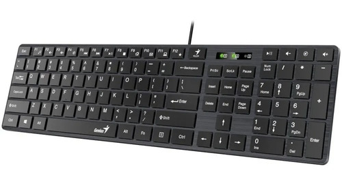 Teclado Genius Usb Slimstar 126 Smart Key Multi Media Españo