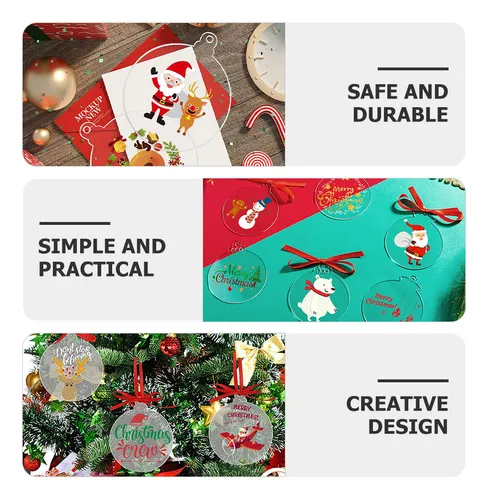 W Decoración De Bolas De Navidad, Acrílico, 72 Unidades