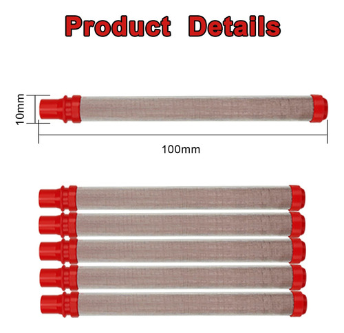 Filtro Para Pistola De Pintar Airless Mesh200 Alta Pres 5u