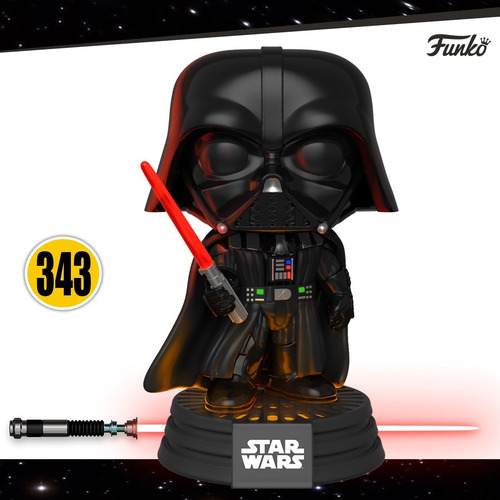 Funko Pop Darth Vader #343 Luz Y Sonido Star Wars Original