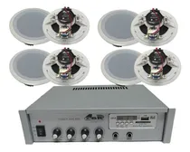 Comprar Combo Musica Funcional Potencia Bt + 4 Parlantes 6  100v