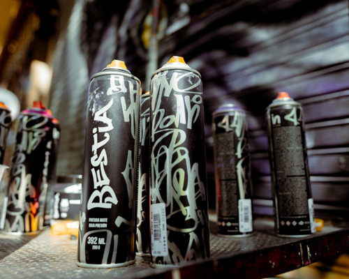 Lata Bestia Aerosol Pintura Mate Prof Baja Presion X10 Amarillo