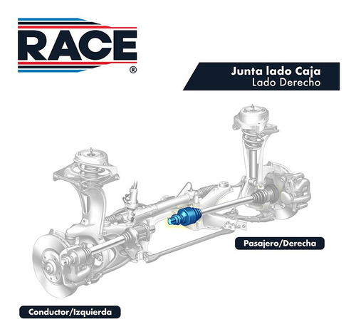 Imagen 3 de 7 de Espiga L/caja Derecha Fiat Ducato 2.3l 2009-2019 Race