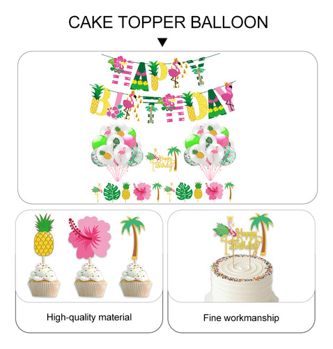 Baberos Reutilizables Para Decoración Hawaiana