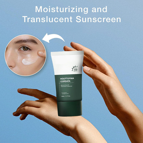 Daily Moisturizing Sunscreen | Spf50+ Clear, No Whitening,2