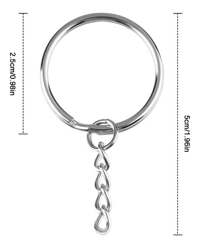 Argolla Sin Fin + Cadena X 100 Unidades Art 4110