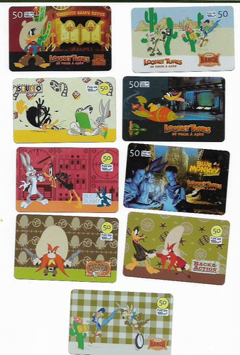 Cartao Telefonico -serie Looney Tunes E Looney Tunes B