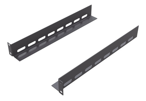 Juego De Rieles Para Fijación De Charola Sch19x1u En Racks Color Negro