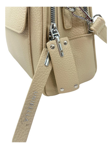 Bolsa Unibella Tipo Messenger Bag Con Crossbody Khaki Coagulado Níquel Khaki