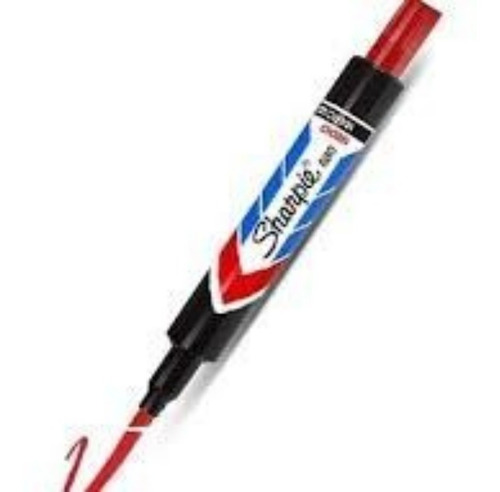 Marcador Sharpie Permanente Rojo De 12pcs Mayor Y Detal