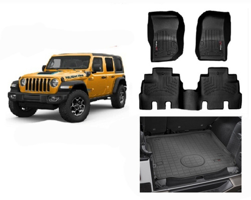 Alfombras Weathertech Wrangler Jk Rubicón 2014/2018 4 Ptas 