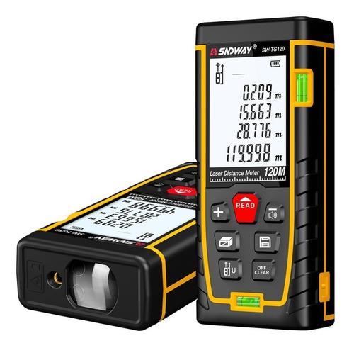 Telémetro Medidor De Distancia Láser 120m Sndway Sw-tg12