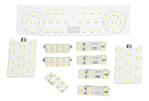Luz Interior Del Coche 10pcs/set Smd 108leds Lectura Blanco