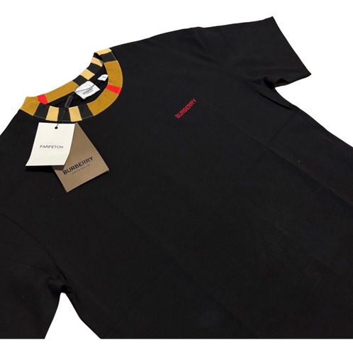 Camisa Playera De Cuello Redondo Burberry