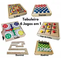 Ludo Gigante Para 6 Seis Jogadores Tam 50x50 Centímetros