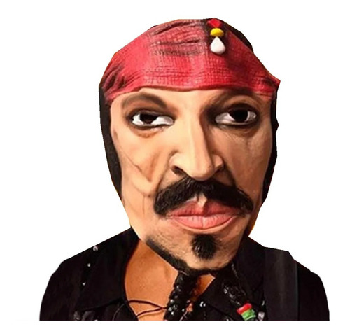 Mascara De Latex Pirata Jack Halloween