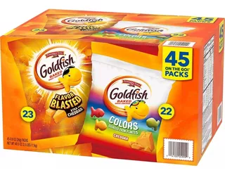 Galletas Saladas Horneadas Goldfish 45 Pk Variados Importado