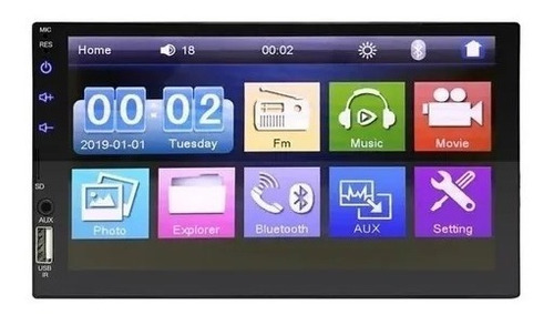 Radio Android Gps Doble Dinpantalla 7'' Touch Bluetoth Mp5