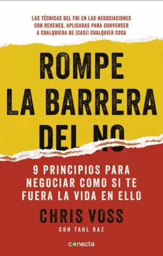 Libro Rompe La Barrera Del No - Chris Voss - Conecta