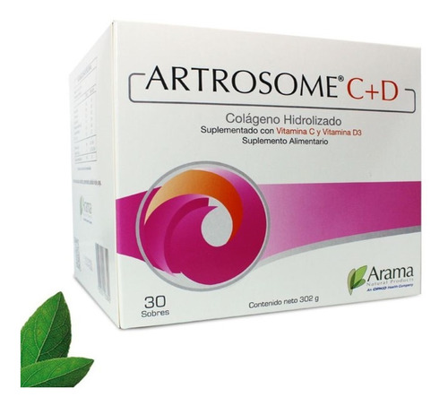 Colágeno Hidrolizado Artrosome + Vitamina C Y D 30 Sobres