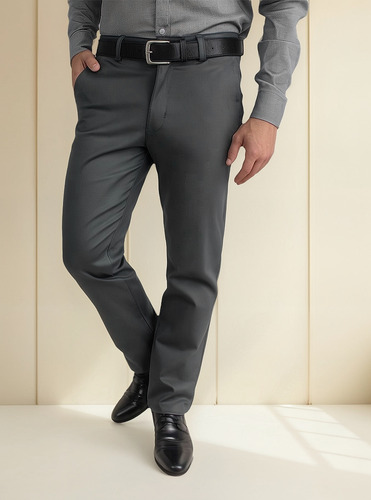 Pantalón Recto Hombre De Algodón