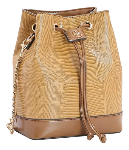 Bolsa Chenson Feminina Saco Transversal Média 8483918 Cor Caramelo