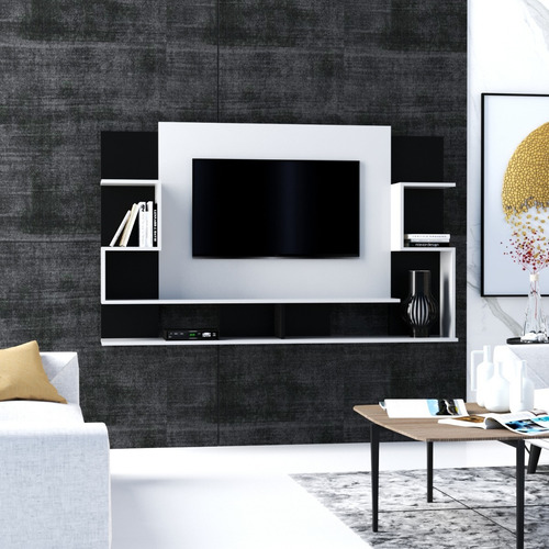 Panel Para Lcd/led Rack Mueble Living Comedor Sala H/55 Color Marrón