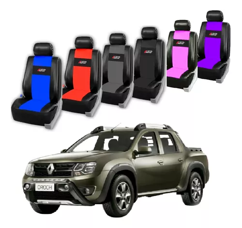 Karstry Fundas Asientos Coche Universales Accesorios para Dacia Duster  Duster 2 Duster 1 Duster S Logan Sandero Sandero S Cuero Impermeable Verde