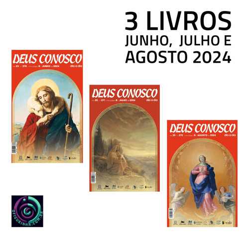 3 Livros Deus Conosco Junho, Julho E Agosto