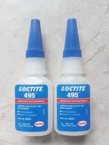 Loctite 495 Adhesivo Instantaneo Pegamento Cianoacrilato 20g Color Transparente