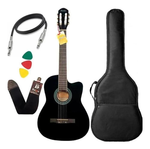 Kit Violão Elétrico Tagima Memphis New Ac60 Nylon Afinador