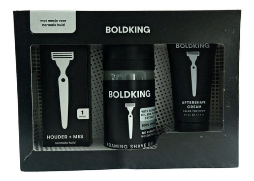 Boldking, Set De Afeitado, Piel Normal, 3 Pz.