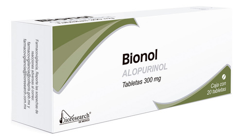 Bionol Tableta 300 Mg, 20 Tabletas