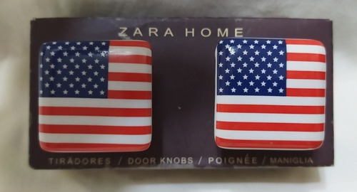 Tiradores Bandera Americana Usa De Zara Home Hechos España  