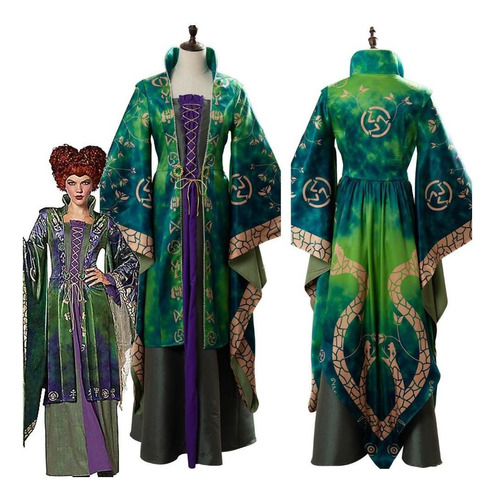 Hocus Pocus Winifred Sanderson Disfraz De Cosplay Para Mujer