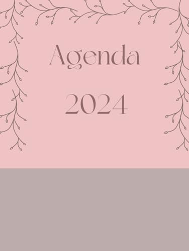 Agenda 2024 Para Mujer Con Tapa Dura, Mensual, Semanal Y Dia