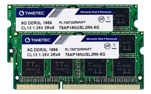 Timetec 16 Gb (2 X 8 Gb) Ddr3l Ddrmhz Pc3l-pcnon-ecc Sin