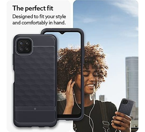 Imagen 3 de 7 de Funda Caseology Parallax Lite Para Galaxy A22 5g Gris