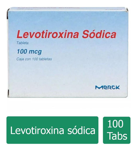 Levotiroxina 100 Mcg Caja Con 100 Tabletas