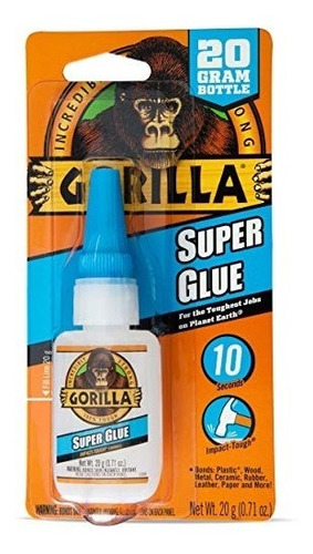 Gorila Super Glue, 20 De Gram, Claro