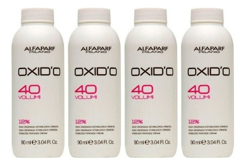 Pack X4 Peróxidos 90 Ml Volúmen 40 Alfaparf