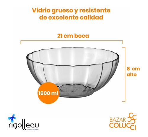 Ensaladera Primavera Flint Grande, Rigolleau - Bazar Colucci