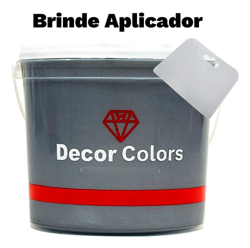 Imagem 5 de 10 de Decor Colors Tinta Cimento Queimado Perolizado 3,2 Kg Veu