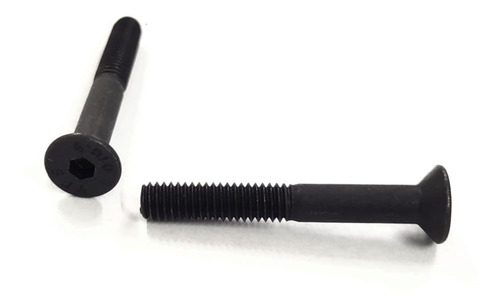 Parafuso Allen Cabeça Chata M4 X 30mm Oxidado Preto - 20 Pçs